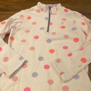 Joules polka dot pullover/sweatshirt size 9-10 y